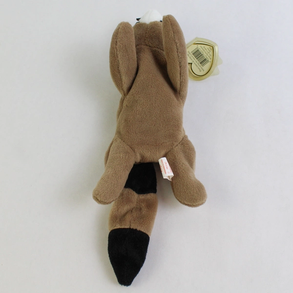 TY Beanie Baby Ringo 1995 Brown Racoon With Tag Plush Doll Toy #4014