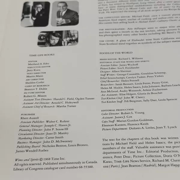 Wines and Spirits by Alec Waugh Hardcover 1968