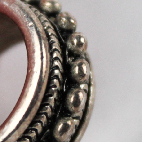 Retro Silver Twist Rope Round Hoop Huggie Earrings Women's Fashion