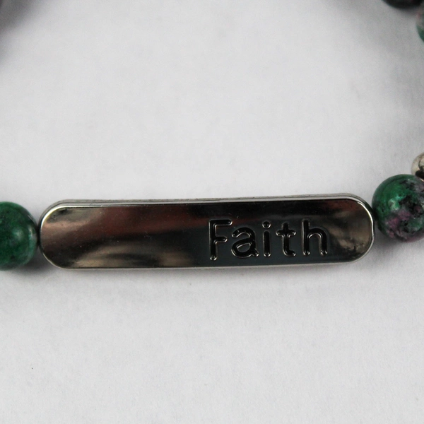 Paparazzi: Faith Green And Purple Beaded Bracelet