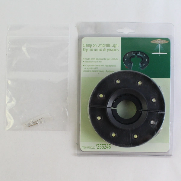 Clamp-On LED Umbrella Light Outdoor Picnic Patio Camping Table 0255245 Sealed