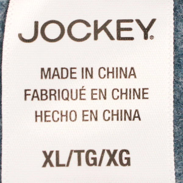 Jockey Blue Crew-Neck T-Shirt Men's XL Cotton Blend - Good Condition