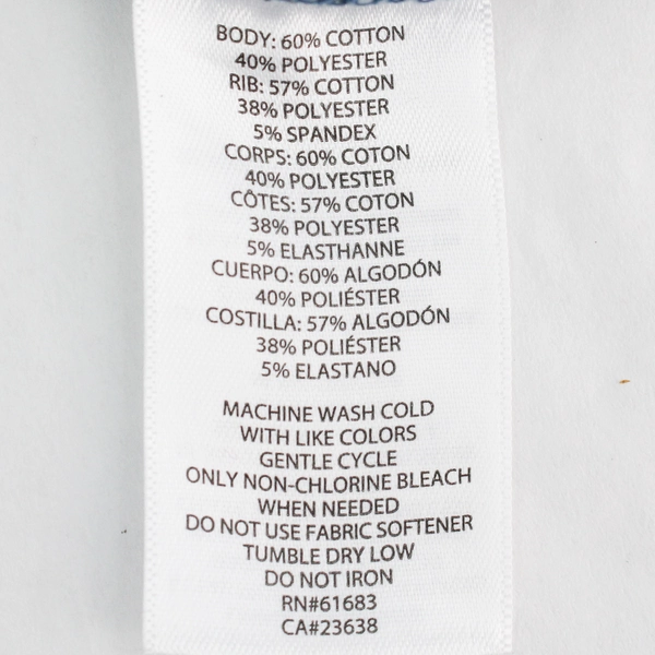 Jockey Blue Crew-Neck T-Shirt Men's XL Cotton Blend - Good Condition