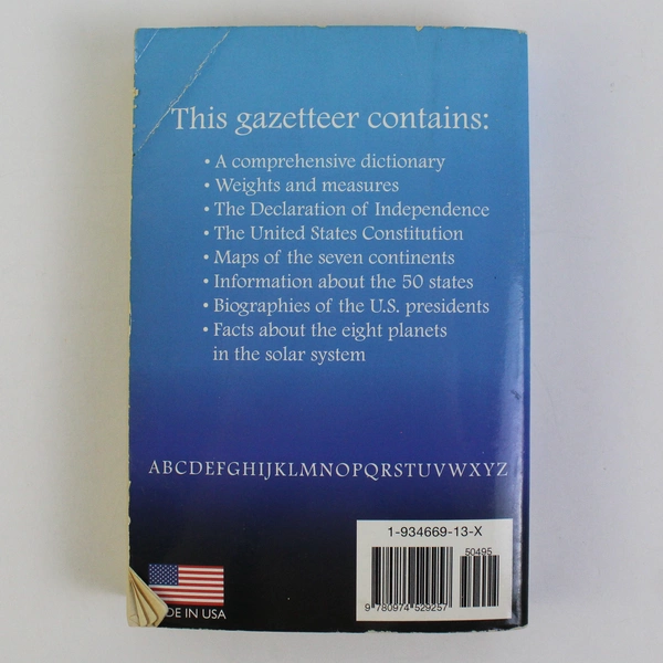 A Student's Dictionary & Gazetteer 18th Edition 2010 Dictionary Project PB