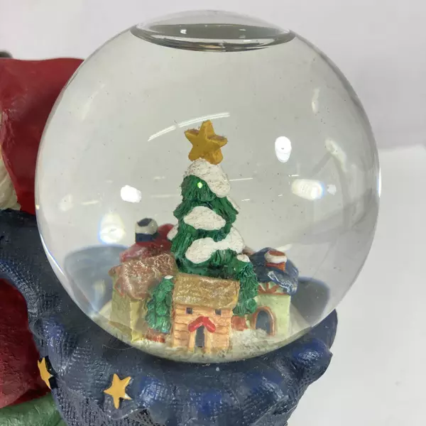 Russ Berrie Hand-Painted Santa Snow Globe Christmas Sampler 16704