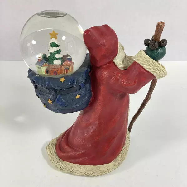 Russ Berrie Hand-Painted Santa Snow Globe Christmas Sampler 16704