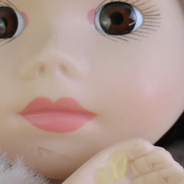 1991 Moments Treasured 15" Porcelain Doll April In Bunny Costume by Vicky Wang