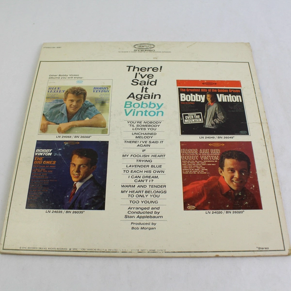 Bobby Vinton Record There! I’ve Said it Again 1963