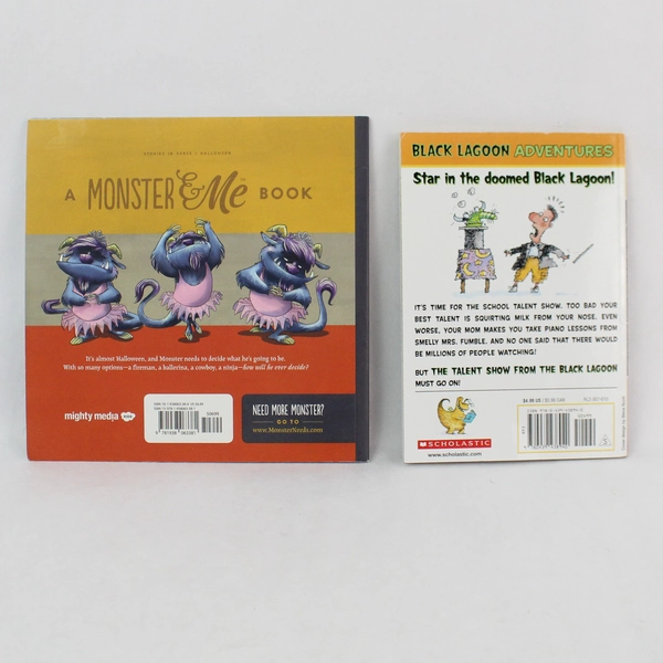 Lot of 2 Kids Books: Black Lagoon Adventures #2 & Monster Needs a Costume