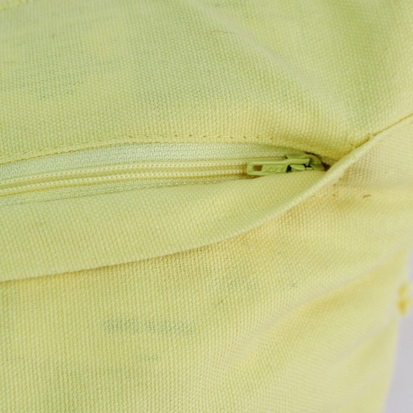 Artistic Accents Soft Yellow Decorative Pillow Cover & Pillow 20x20 in