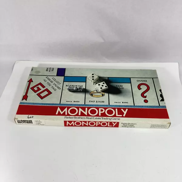 Vintage 1961 Parker Brothers Monopoly Board Game No.9 Missing Pieces