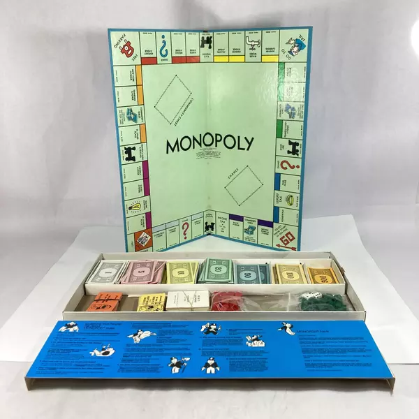 Vintage 1961 Parker Brothers Monopoly Board Game No.9 Missing Pieces