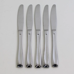 Set of 5 Oneida Lincoln Stainless Steel Dinner Knives