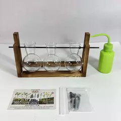 XXXFlower Terrarium Kit For Herbs Bulbs Small Plants