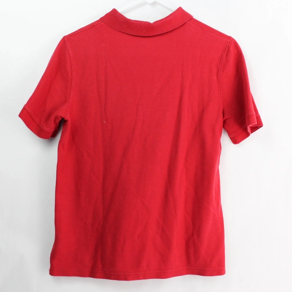 Croft & Barrow Women's Red Cotton Polo Shirt Size Medium - Good Condition