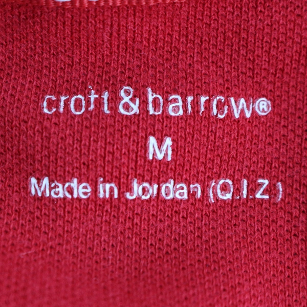 Croft & Barrow Women's Red Cotton Polo Shirt Size Medium - Good Condition
