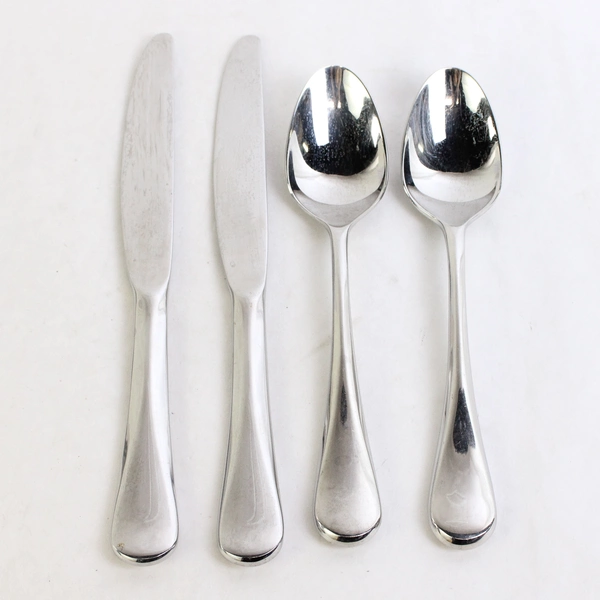 Set of 4 Cambridge Stainless Steel Eloquence Serving Spoons Butter Knives