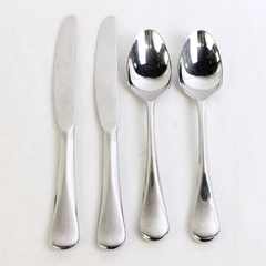 Set of 4 Cambridge Stainless Steel Eloquence Serving Spoons Butter Knives