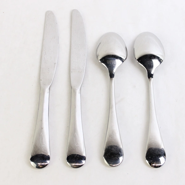 Set of 4 Cambridge Stainless Steel Eloquence Serving Spoons Butter Knives