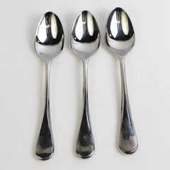 Set of 3 Cambridge Eloquence Stainless Steel Oval Dinner Spoons 18/10 Glossy