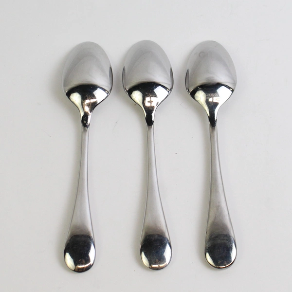 Set of 3 Cambridge Eloquence Stainless Steel Oval Dinner Spoons 18/10 Glossy