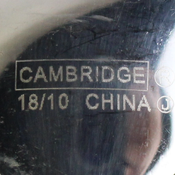 Set of 3 Cambridge Eloquence Stainless Steel Oval Dinner Spoons 18/10 Glossy