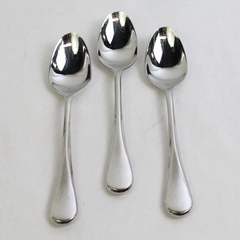 Set of 3 Cambridge Stainless Steel Eloquence Oval Soup Spoons 18/10 Glossy