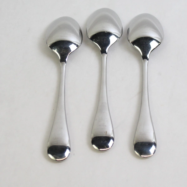 Set of 3 Cambridge Stainless Steel Eloquence Oval Soup Spoons 18/10 Glossy