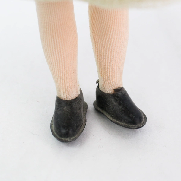 Vintage Greek Folk Art Doll 9.75" with Traditional Clothing Pre-owned