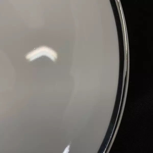 Set of 4 Royal Song China Simplicity 5518 Salad Plate White Platinum Rim 7.5"