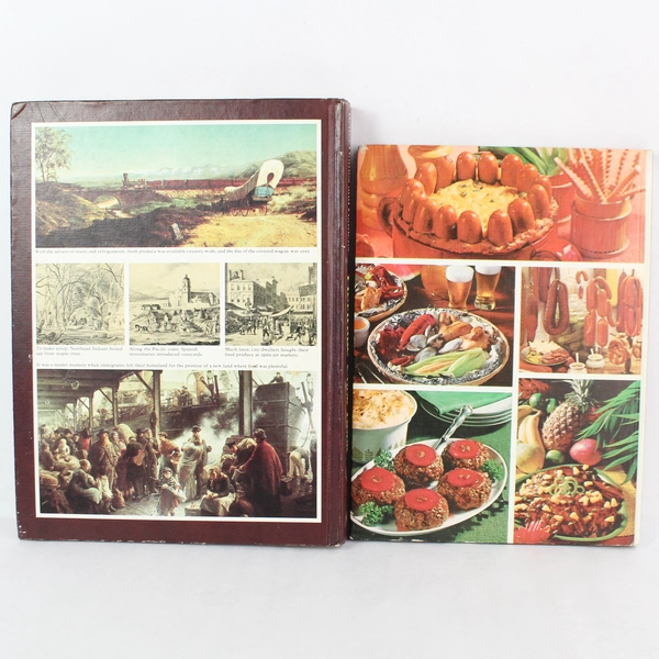 Lot of 2 Better Homes & Gardens Cookbooks: Meat & Heritage (1968, 1975)