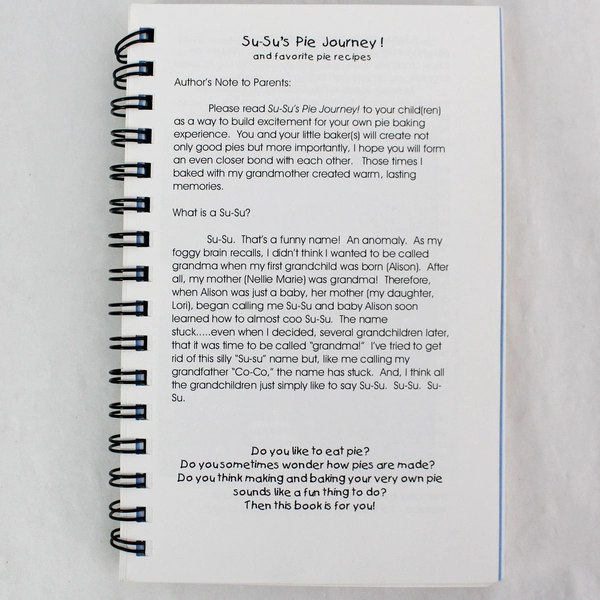 Su-Su's Pie Journey Cookbook by Susan L. Ruggles - Spiral Bound, Pre-Owned