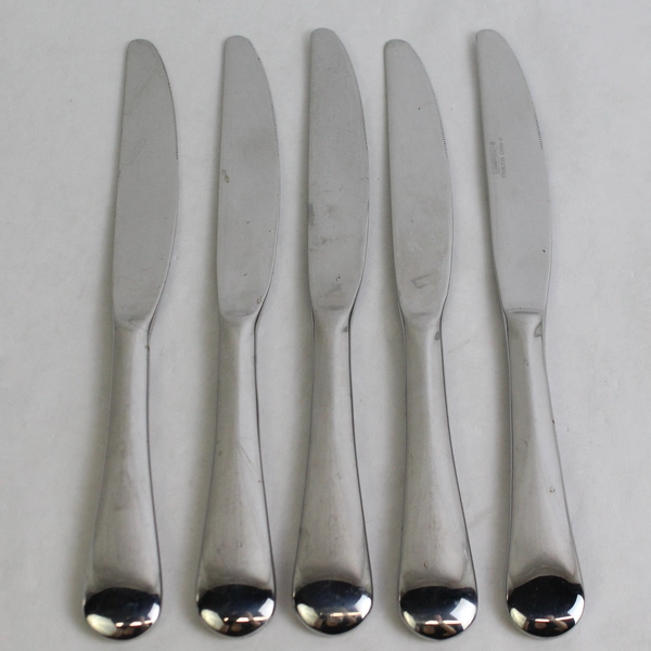 Set of 5 Cambridge Stainless Steel Eloquence Butter Knives 18/10 Glossy Finish