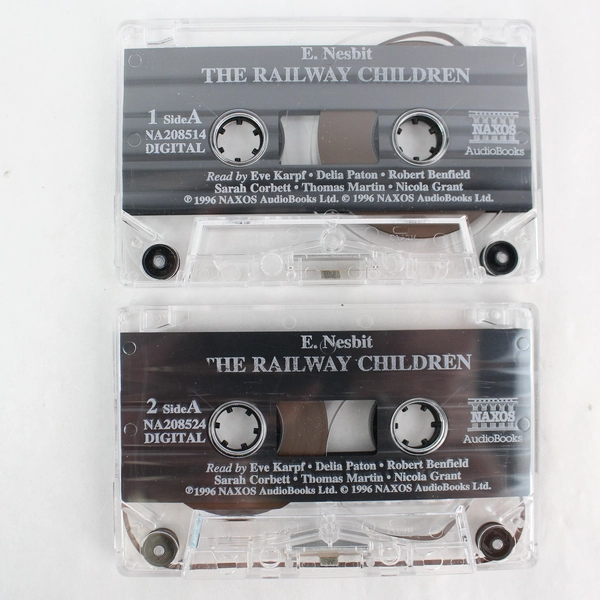 Set of 2 E. Nesbit The Railway Children Audiobook Cassettes 1996 Naxos