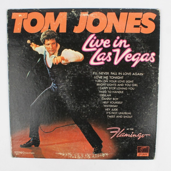 Tom Jones Live in Las Vegas 1969 LP 12" Vinyl