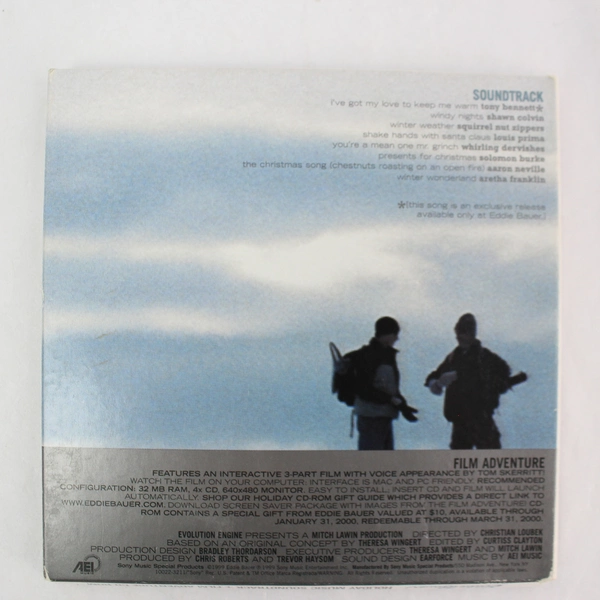 Holiday Music Soundtrack and Film Adventure CD-ROM 1999 Eddie Bauer
