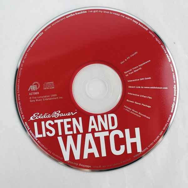 Holiday Music Soundtrack and Film Adventure CD-ROM 1999 Eddie Bauer