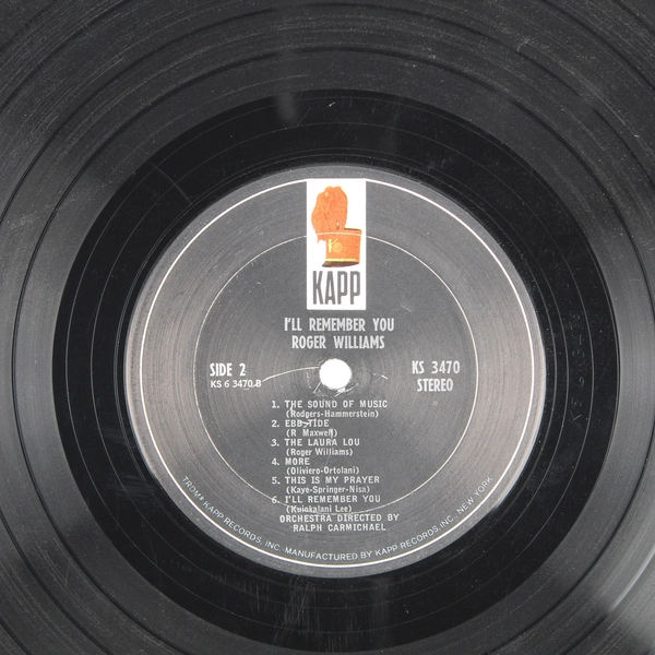 Roger Williams Somewhere My Love 1966 LP 12" Vinyl