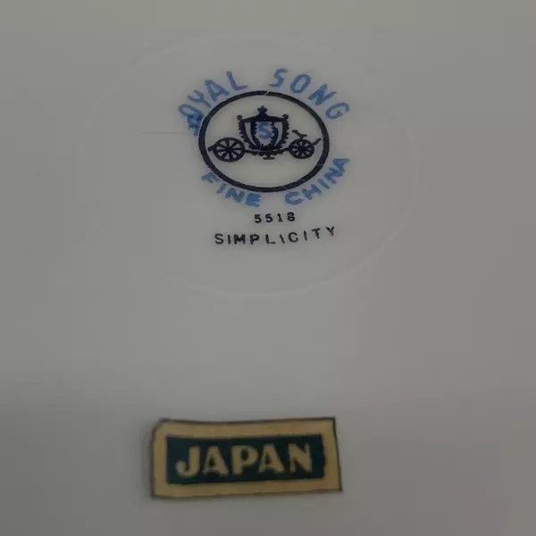 Lot of 4 Vintage Royal Song China Simplicity Bread Plates 6.5"