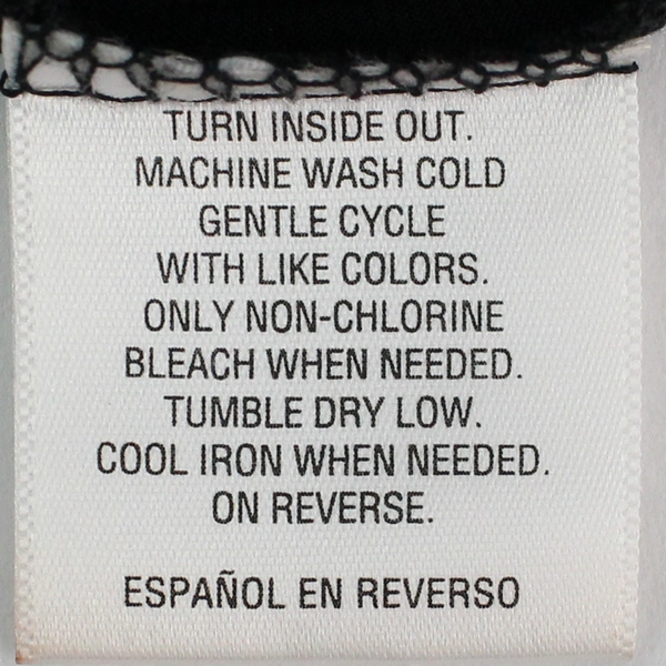 Style & Co. Bedazzled Blouse Black White Blue Pattern Women's Size M Pre-owned