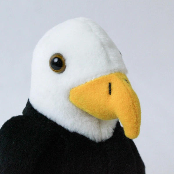 Ty Beanie Baby Baldy 1996 White Black Bald Eagle With Tag Plush Toy #4074