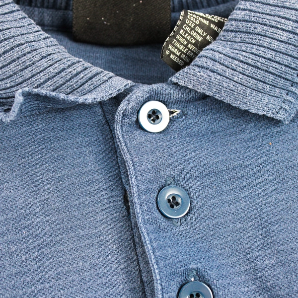 Ocean Pacific Blue Cotton Polo Shirt Men's Size Medium