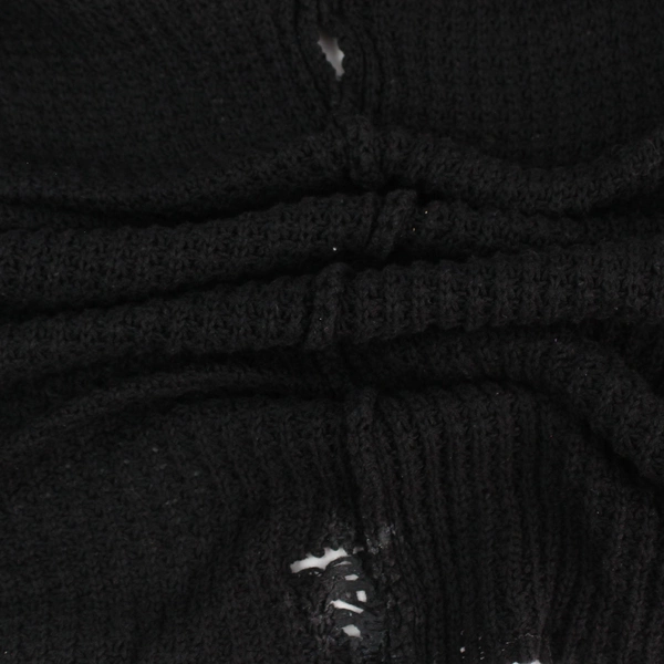 Willow Bay Women's Large Black Knit Open-Front Sleeveless Cardigan - Pre-Owned