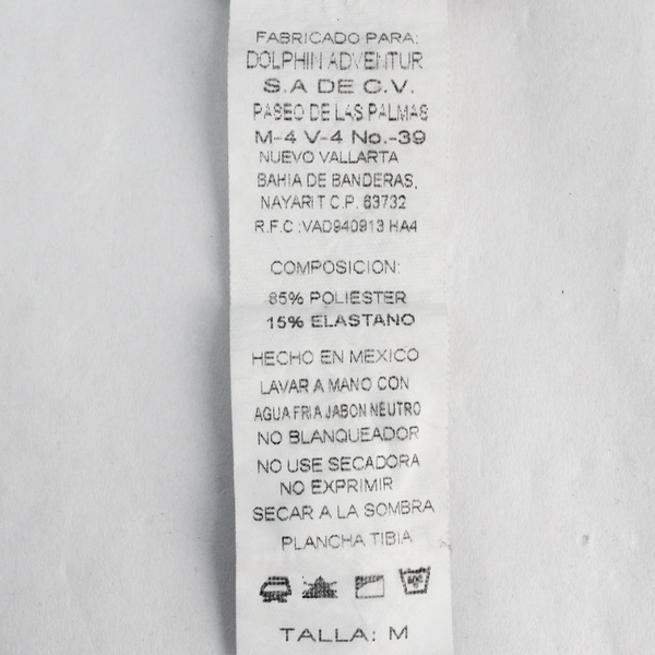 Dolphin Adventure Gray Activewear Top Women's Medium Pre-Owned Stains & Wear