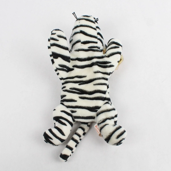 TY Beanie Baby Blizzard 1996 Stripped White Tiger Cat With Tag Plush Toy #4163