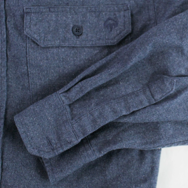 Wolverine Blue Long-Sleeved Button-Down Shirt Men's Size M - Good Condition