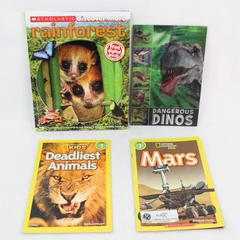 Lot of 4 Scholastic Animal & Dinosaur Books 2010-2014 - Great Condition!