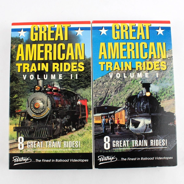 Box Set VHS Tape Great American Train Rides Vol 1 & 2 
