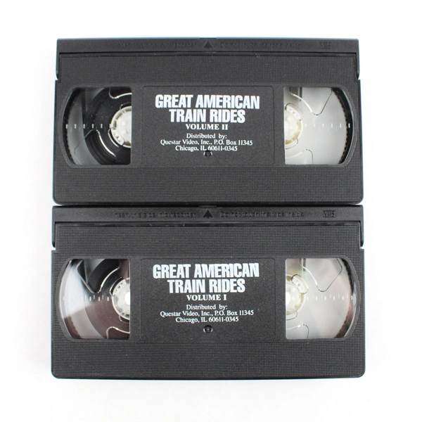 Box Set VHS Tape Great American Train Rides Vol 1 & 2 