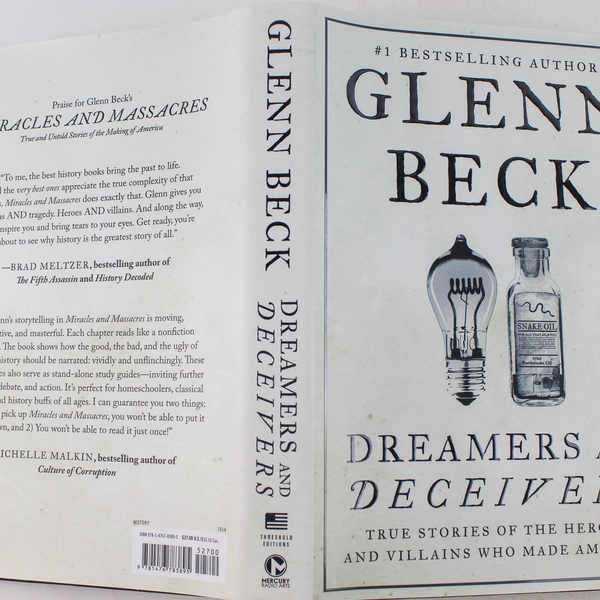 Glenn Beck Dreamers and Deceivers Hardcover Book 2014 Good Condition